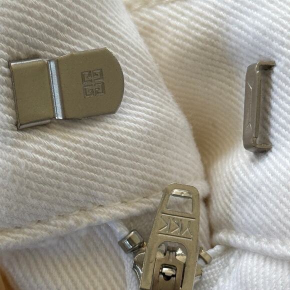 Givenchy Double Fabric Patchwork High-Waisted Trousers Ivory White Size 29 - Picture 16 of 16